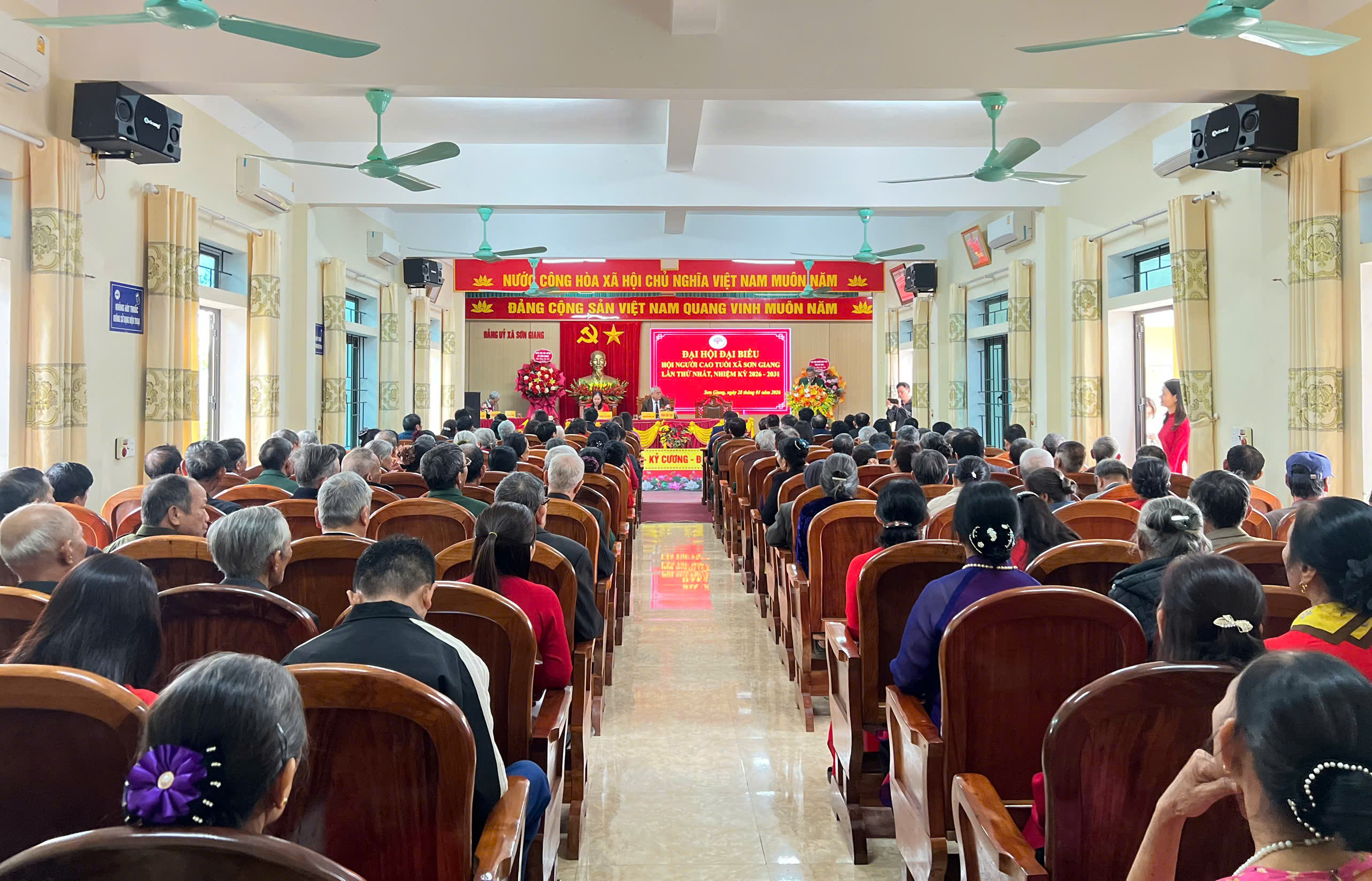 Đại hội đại biểu Hội Người cao tuổi xã Sơn Giang lần thứ I thành công tốt đẹp