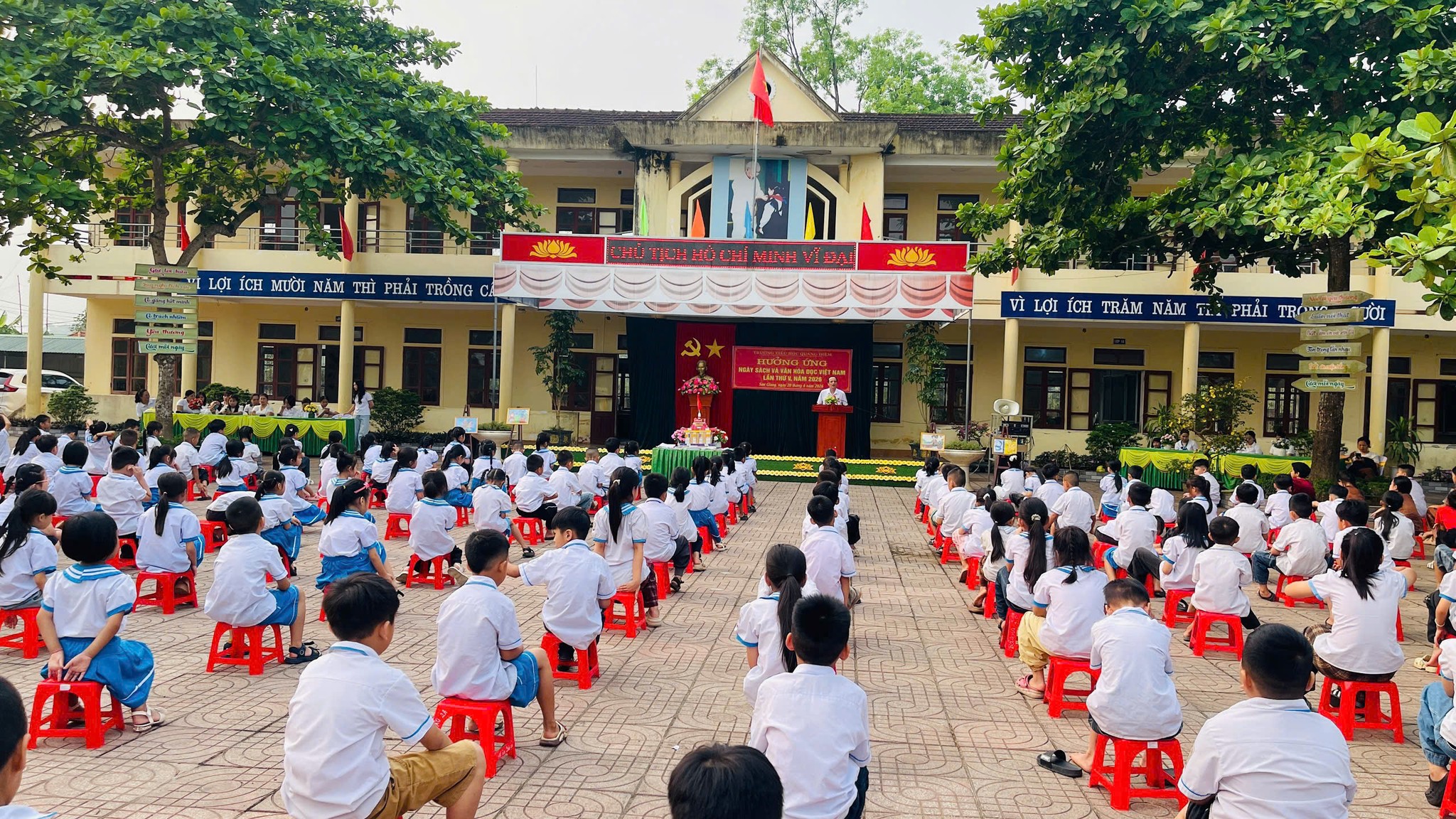 Trường Tiểu học Quang Diệm tổ chức thành công Ngày sách và Văn hóa đọc Việt Nam lần thứ V năm 2026