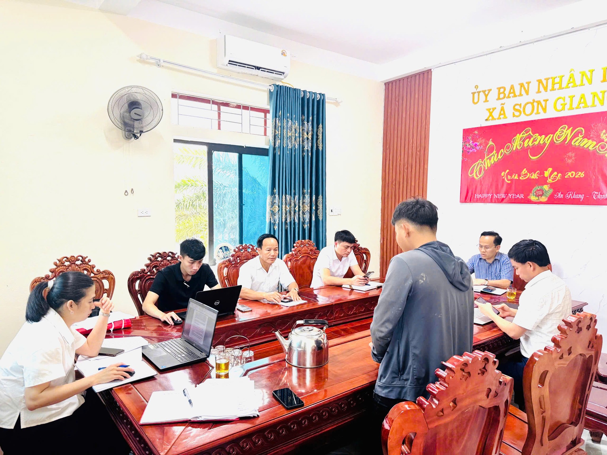 UBND xã Sơn Giang xử phạt vi phạm hành chính trong lĩnh vực đất đai