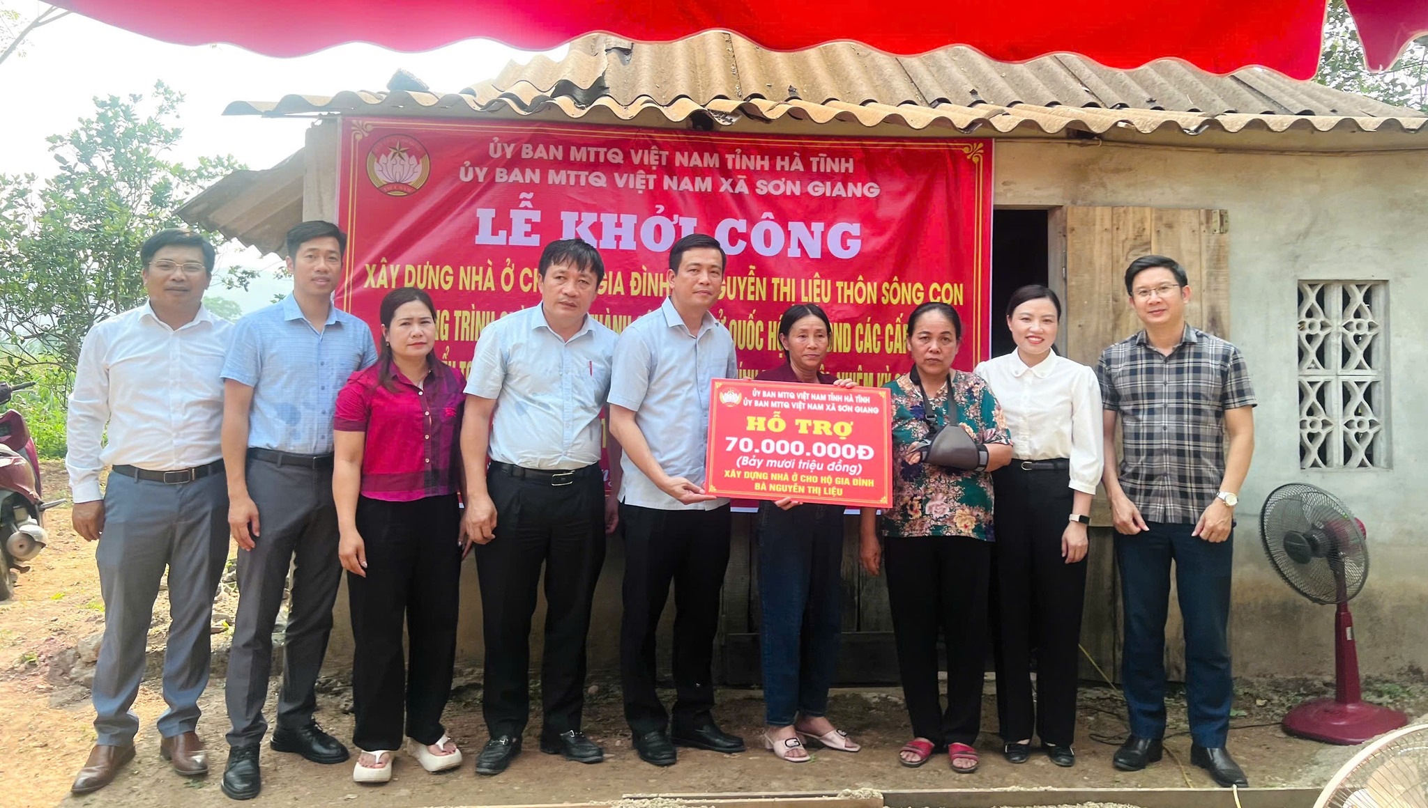 Sơn Giang khởi công xây dựng nhà ở cho hộ cận nghèo