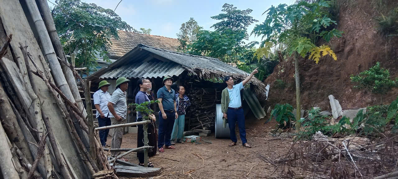 Ban Văn hóa - Xã hội Hội đồng nhân dân xã Sơn Giang tổ chức giám sát công tác phòng, chống thiên tai và tìm kiếm cứu nạn năm 2025