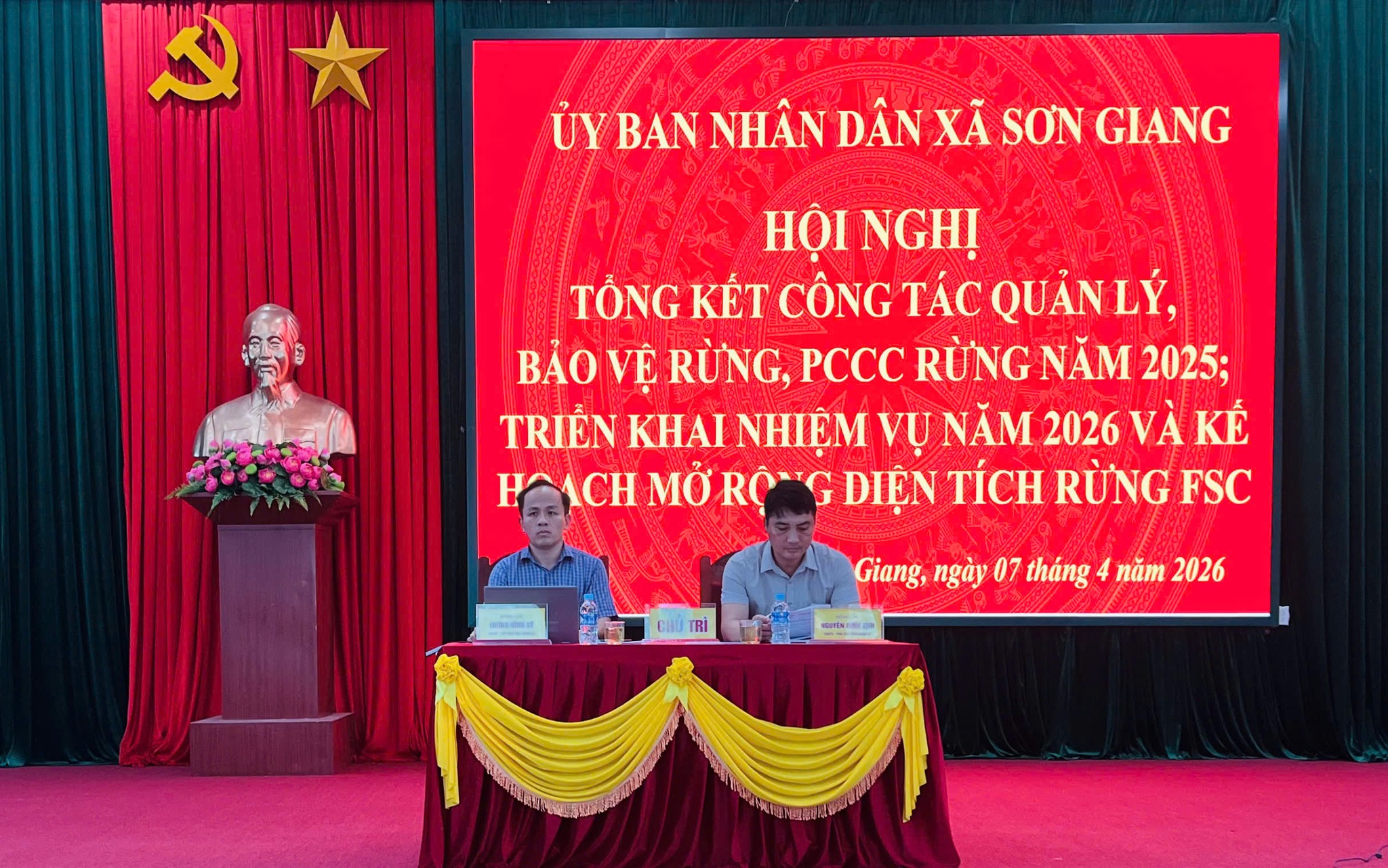 Sơn Giang tăng cường công tác bảo vệ rừng, phòng cháy chữa cháy năm 2026