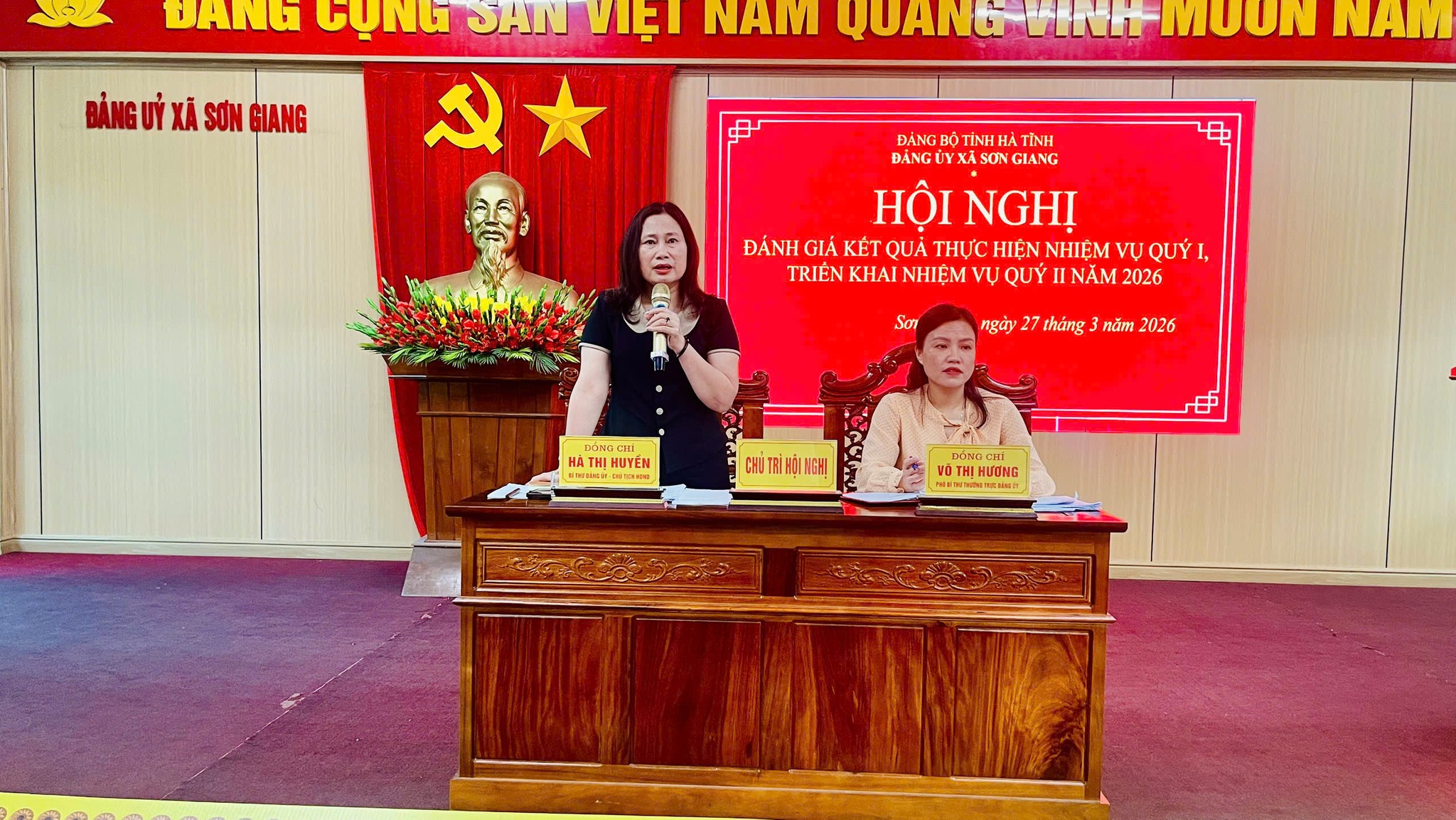 Đảng ủy xã tổ chức Hội nghị giao ban tháng 3, đánh giá kết quả Quý I và triển khai nhiệm vụ Quý II năm 2026