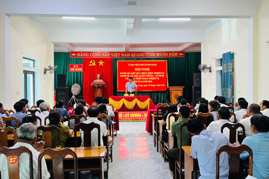 UBND xã Sơn Giang triển khai nhiệm vụ phát triển kinh tế - xã hội tháng 6 năm 2026