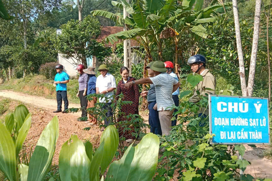 Ban Văn hóa - Xã hội Hội đồng nhân dân xã Sơn Giang tổ chức giám sát công tác phòng, chống thiên tai và tìm kiếm cứu nạn năm 2025