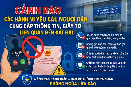 Cảnh giác lừa đảo lợi dụng việc làm giàu, làm sạch dữ liệu đất đai