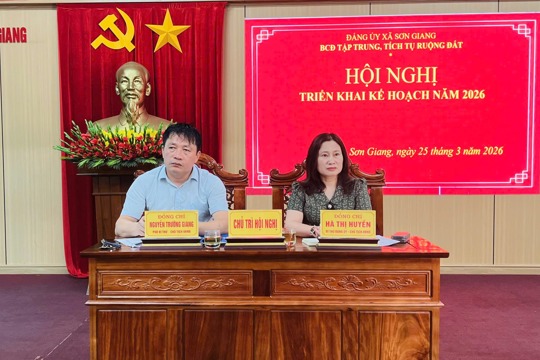 Sơn Giang thống nhất kế hoạch tích tụ ruộng đất, triển khai mô hình nông nghiệp năm 2026