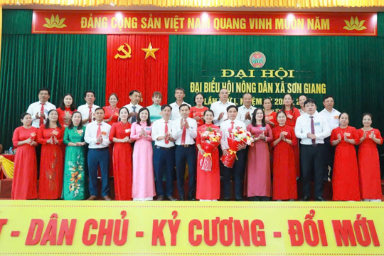 Đại hội đại biểu Hội Nông dân xã Sơn Giang lần thứ I thành công rực rỡ 
