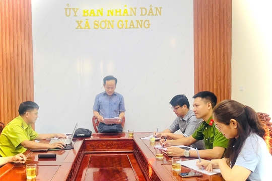 Sơn Giang: Xử lý vi phạm về phòng cháy chữa cháy rừng 