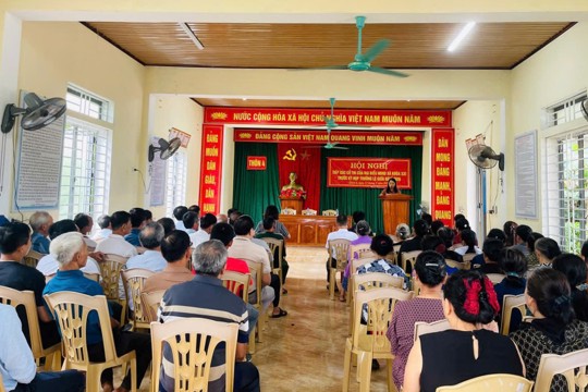 Tổ đại biểu số 03 HĐND xã tiếp xúc cử tri các thôn 2, 3, 4
