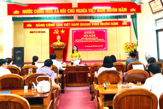 Đảng bộ xã Sơn Giang: Bàn quy hoạch chung đến năm 2050, bầu bổ sung cán bộ nhiệm kỳ 2025 – 2030