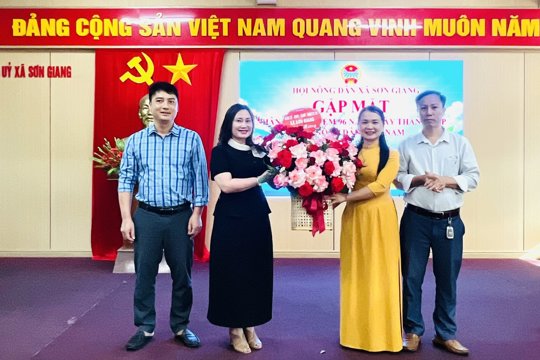 Hội Nông dân xã Sơn Giang kỷ niệm 96 năm Ngày thành lập Hội và ra mắt Câu lạc bộ Nông dân sản xuất, kinh doanh giỏi