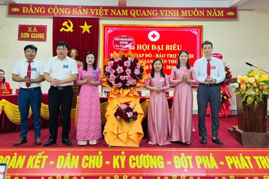 Sơn Giang tổ chức thành công Đại hội Hội Chữ thập đỏ - Bảo trợ xã hội lần thứ I, nhiệm kỳ 2026 – 2031