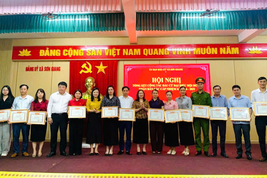 Sơn Giang tổng kết công tác bầu cử đại biểu Quốc hội khóa XVI và HĐND các cấp nhiệm kỳ 2026–2031