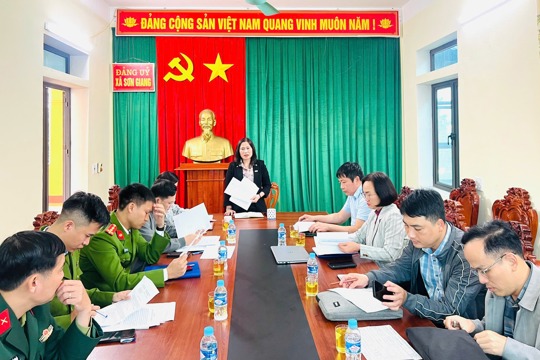Ban Thường vụ Đảng ủy họp cho ý kiến về công tác nhân sự ứng cử đại biểu HĐND xã