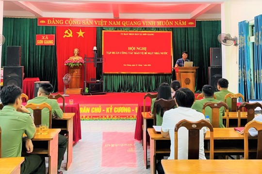 Sơn Giang tập huấn công tác bảo vệ bí mật Nhà nước năm 2026