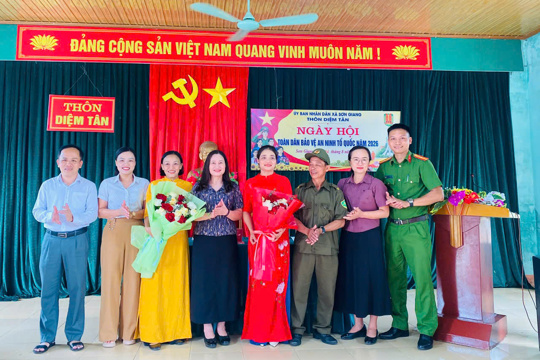 Sơn Giang tổ chức điểm Ngày hội toàn dân bảo vệ an ninh Tổ quốc năm 2026 tại thôn Diệm Tân 