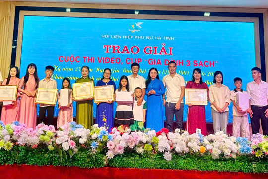 Hội viên phụ nữ xã Sơn Giang đạt giải khuyến khích tại cuộc thi Video, clip "Gia đình 3 sạch" cấp tỉnh