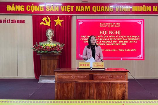 Sơn Giang thực hiện quy trình quy hoạch cán bộ lãnh đạo, quản lý 