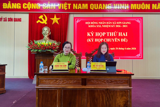 HĐND xã Sơn Giang thông qua Nghị quyết sắp xếp 29 thôn thành 11 thôn mới