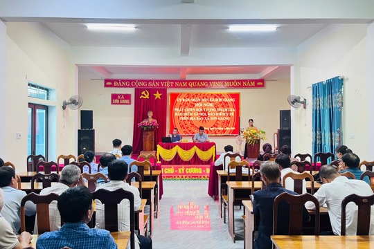 UBND xã Sơn Giang triển khai nhiệm vụ phát triển đối tượng tham gia BHXH, BHYT năm 2026