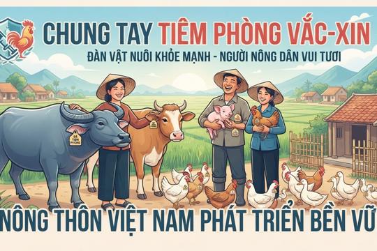Sơn Giang đôn đốc, đẩy nhanh tiến độ tiêm phòng vắc-xin đợt 2 năm 2026 cho đàn vật nuôi