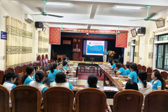 Hội LHPN xã Sơn Giang đã tổ chức thành công Hội nghị giao ban tháng 8. 
