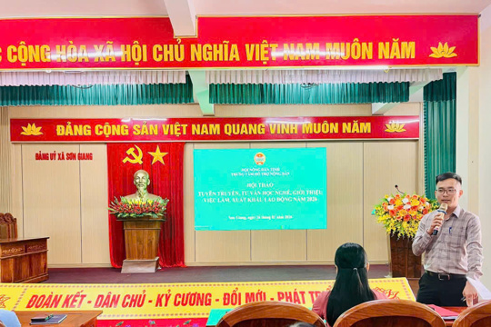 Hội thảo định hướng học nghề, việc làm và xuất khẩu lao động tại xã Sơn Giang