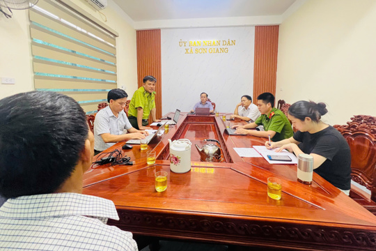 Xã Sơn Giang xử phạt trường hợp vi phạm quy định phòng cháy, chữa cháy rừng