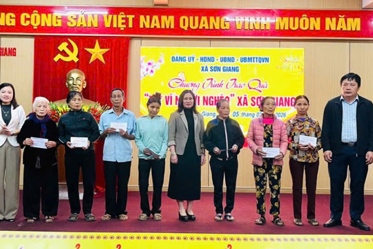Sơn Giang trao quà Tết vì người nghèo, Xuân Bính Ngọ 2026