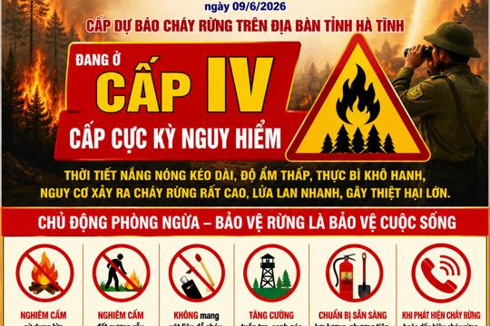 Cảnh báo nguy cơ cháy rừng 