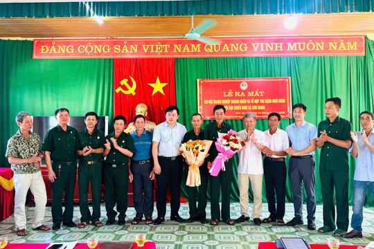 Hội CCB xã Sơn Giang ra mắt Chi hội Doanh nhân CCB và Tổ hợp tác chăn nuôi hươu