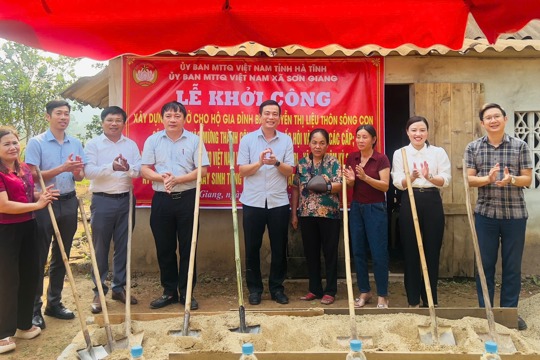 Sơn Giang khởi công xây dựng nhà ở cho hộ cận nghèo