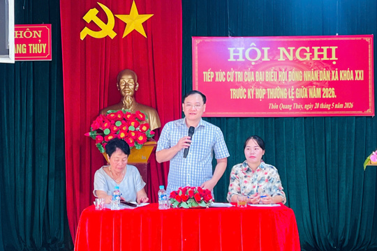 Cử tri kiến nghị nhiều vấn đề dân sinh tại hội nghị tiếp xúc cử tri