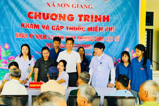 Thiết thực chăm lo sức khỏe thương binh, bệnh binh tại Sơn Giang