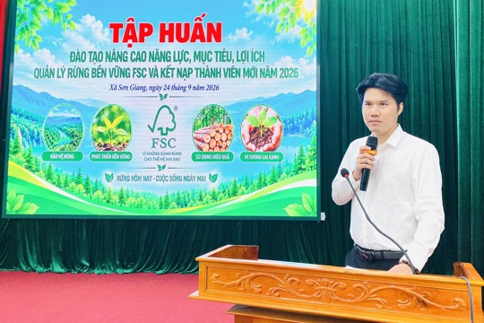 Sơn Giang tập huấn quản lý rừng bền vững theo nguyên tắc FSC
