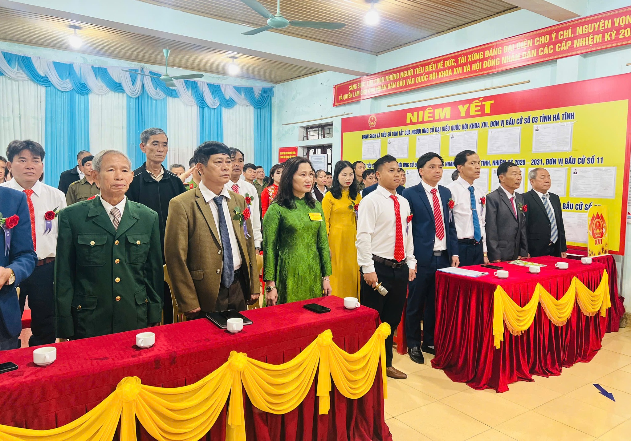 Sơn Giang khai mạc cuộc bầu cử tại 11 khu vực bỏ phiếu 