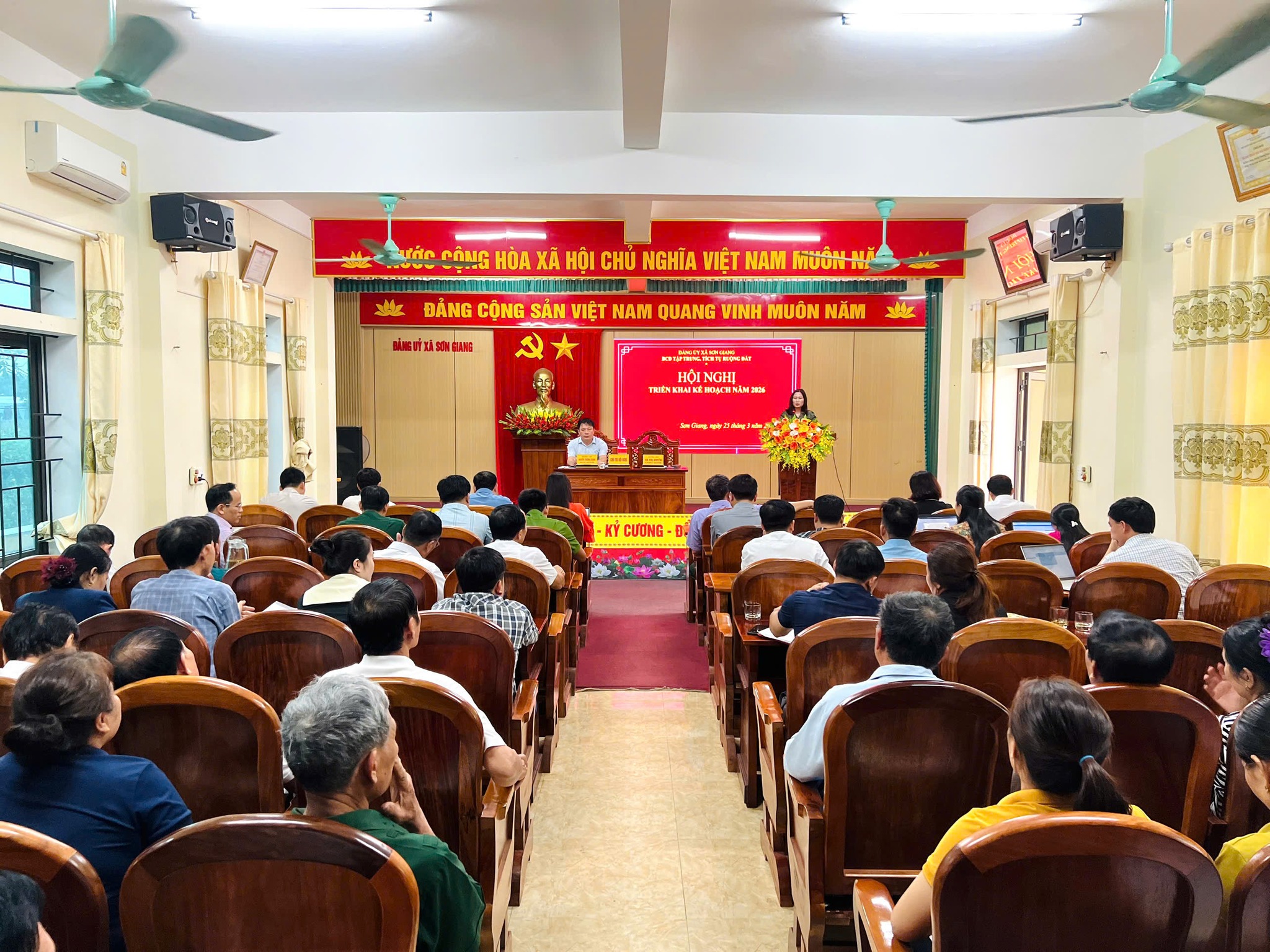 Sơn Giang thống nhất kế hoạch tích tụ ruộng đất, triển khai mô hình nông nghiệp năm 2026 